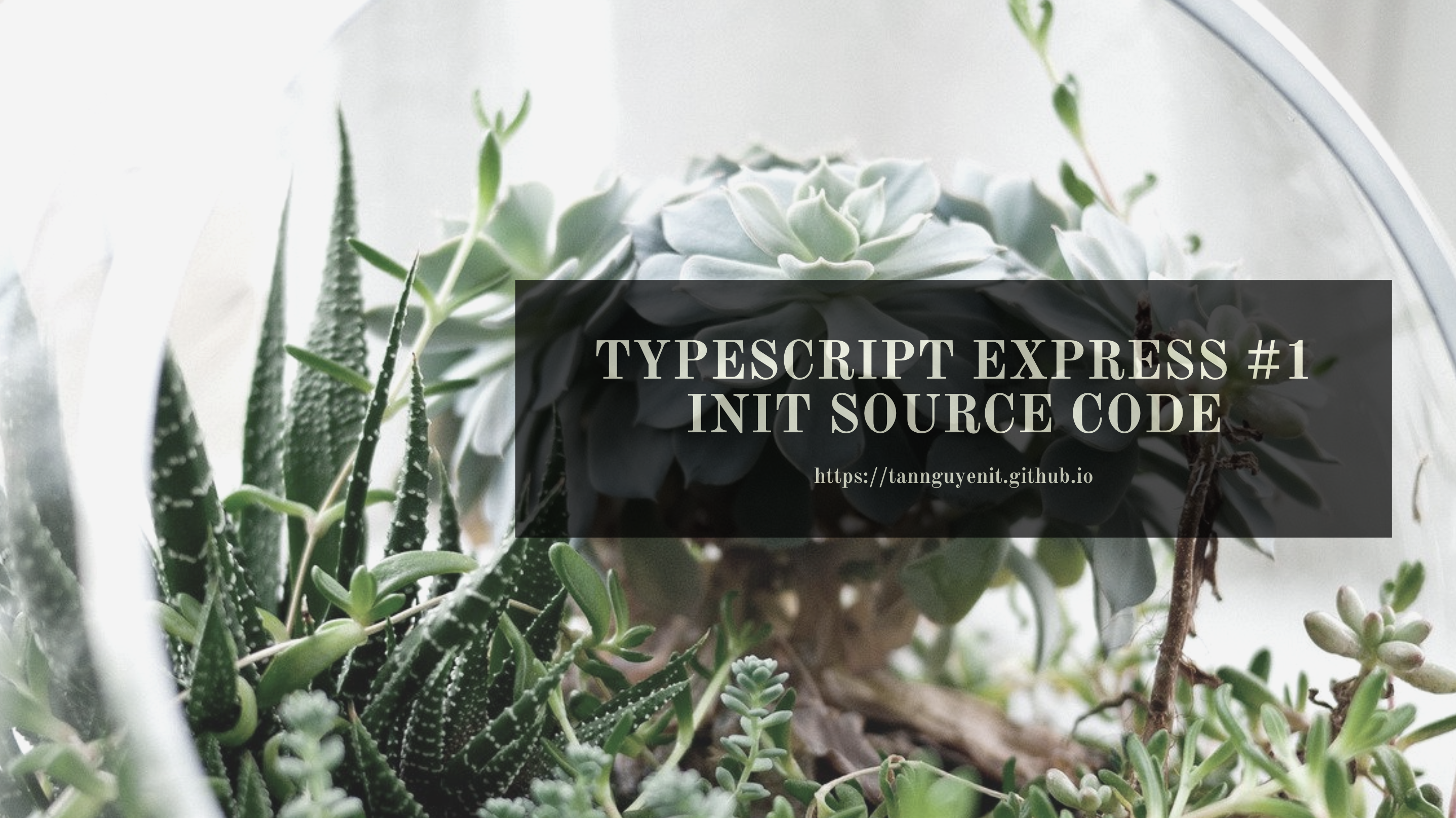 Typescript Express #1 - Init source code
